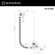 Слив-перелив Whitecross Ultima D1101NIB брашированный никель