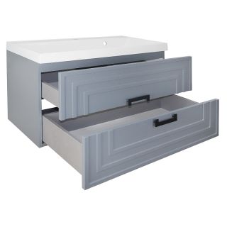Тумба с раковиной Azario Armario CS00097017 90 см серый матовый