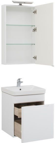 Тумба, раковина, зеркало Aquanet София 00203648