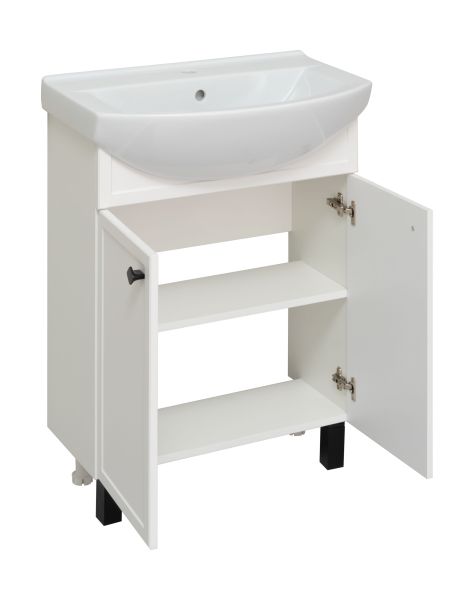 Тумба под раковину Runo белая (под умывальник Best 65 ) Римини 65 (00-00001254)