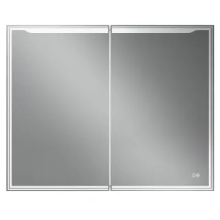 Зеркало-шкаф с подсветкой ArtMax Merano AM-Mer-1000-800-2D-DS-F 100 см белый