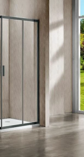 Душевая дверь Vincea Garda VHC-1G120CLGM 120 см профиль вороненая сталь стекло прозрачное