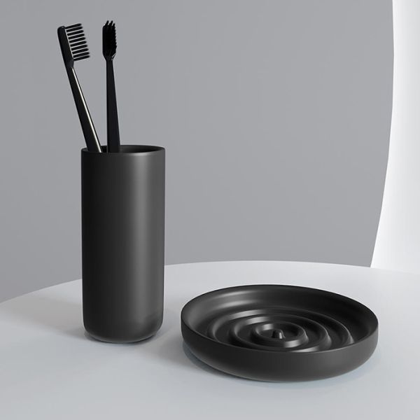 Мыльница Salini Gocce 1902201RF чёрный матовый Мыльница Salini Gocce 1902201RF чёрный матовый