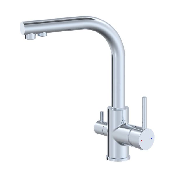 Смеситель для кухни Wonzon & Woghand WW-88458005-CR c подключением фильтра хром