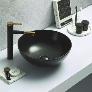 Раковина Art&Max 41см чёрный матовый AM-104-MB Раковина Art&Max 41см чёрный матовый AM-104-MB