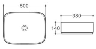 Раковина Art&Max 50см белый AM353-B Раковина Art&Max 50см белый AM353-B