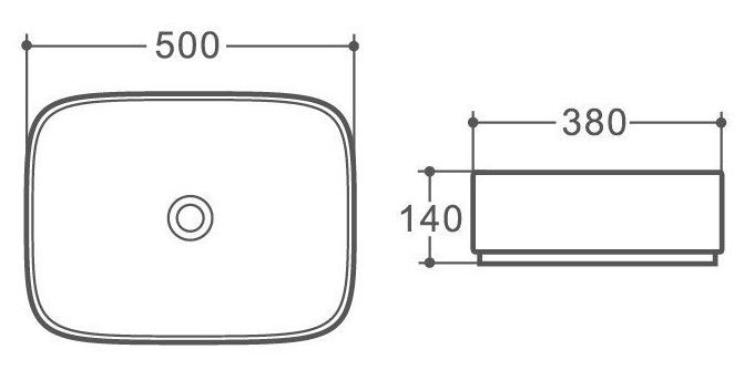 Раковина Art&Max 50см белый AM353-B Раковина Art&Max 50см белый AM353-B