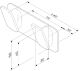 Двойной крючок для полотенец Am.Pm Inspire 2.0 чёрный матовый A50A35622