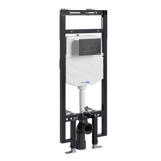 Система инсталляции для унитазов WasserKRAFT Dinkel 58TLT.010.ME.MB03 с кнопкой смыва
