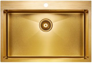 Мойка кухонная Paulmark Saar PM807551-BG брашированное золото
