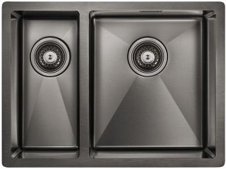 Мойка кухонная Paulmark Annex PM545944-GMR правая воронёная сталь Мойка кухонная Paulmark Annex PM545944-GMR правая воронёная сталь