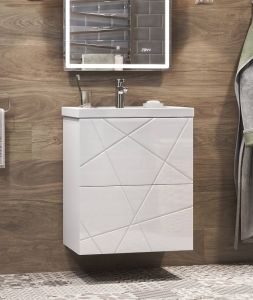 Тумба под раковину напольная Vigo Geometry tn.bsf.GEO.FOS.50.2Y 50 см белый