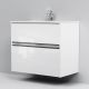 Тумба с раковиной Am.Pm Sense M7B-FUX0802WG-WCC0802WG 80 см белый