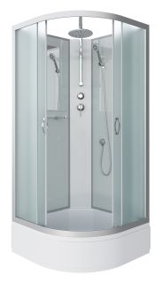 Душевая кабина Niagara NG-3302-14BKT 100x100см серебро/матовое