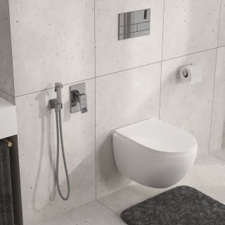 Гигиенический душ со смесителем WasserKRAFT A106157 со шлангом 120 см хром