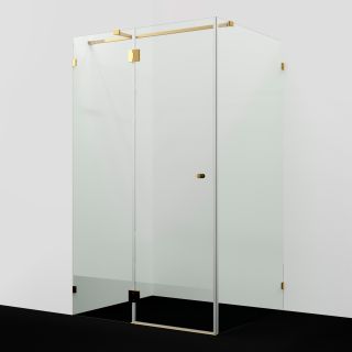 Душевой уголок WasserKRAFT Ems 76H05-TG 120x90 см профиль золото стекло прозрачное