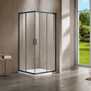 Душевая дверь Vincea Garda VHC-1G100CLGM 100 см профиль вороненая сталь стекло прозрачное