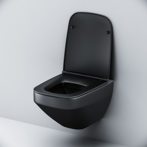 Унитаз подвесной Am.Pm Inspire 2.0 FlashClean с сиденьем микролифт чёрный матовый C50A1700MBSC