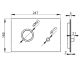 Кнопка смыва AlcaPlast FLAT для инсталляции хром матовый STING-INOX Кнопка смыва AlcaPlast FLAT для инсталляции хром матовый STING-INOX
