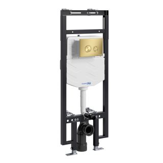 Система инсталляции для унитазов WasserKRAFT Dinkel 58TLT.010.ME.MG01 с кнопкой смыва