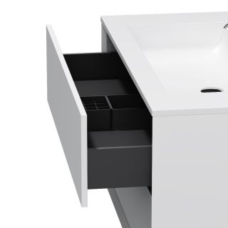 Тумба с раковиной Am.Pm Libre M60-FHX1002WM-WPC1000WM 100 см белый матовый