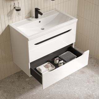 Тумба с раковиной IDDIS Рэй (Ray) RAY80W0i95K 80 см белый