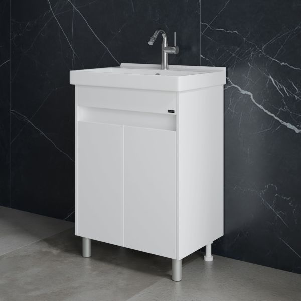 Напольная тумба под раковину Санта Мира 700472 60 см белый