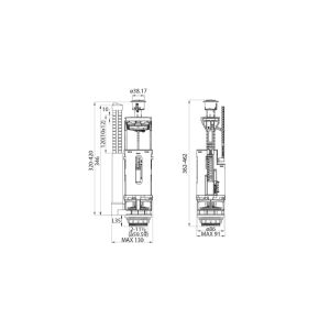 Арматура водосливная IDDIS Dual Mode F012400-01K