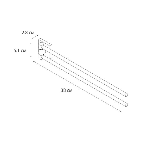Полотенцедержатель рога 2-ой Fixsen Lux Satin, сатин (FX-16002A) Полотенцедержатель рога 2-ой Fixsen Lux Satin, сатин (FX-16002A)