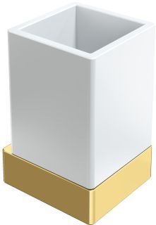 Стакан Boheme Qubic 10724-G золото