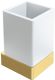 Стакан Boheme Qubic 10724-G золото