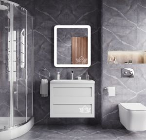 Подвесная тумба под раковину Art&Max Platino 58см белый матовый AM-Platino-580-2C-SO-BM
