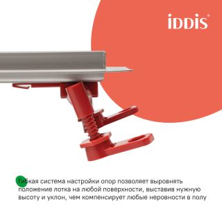 Душевой лоток IDDIS Перфекс (Perfex) 975B6SB00DZ 60 см хром матовый