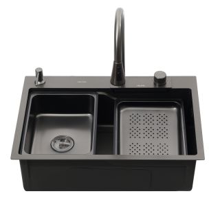 Мойка D6846B+6 Melana ProfLine 3,0/215 графит Мойка D6846B+6 Melana ProfLine 3,0/215 графит
