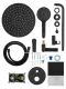 Душевой комплект Wonzon & Woghand Brilliant WW-88939079-MB чёрный матовый