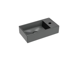 Раковина подвесная Ceramicanova Элемент (Element) CN6051LMDH 41 см тёмный антрацит матовый