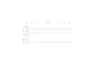 Полотенцедержатель Wonzon & Woghand Lotte WW-8331-BGM тёмный графит