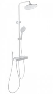 Душевая стойка Wonzon & Woghand Muse Forte WW-B3580-MW с термостатом белый матовый