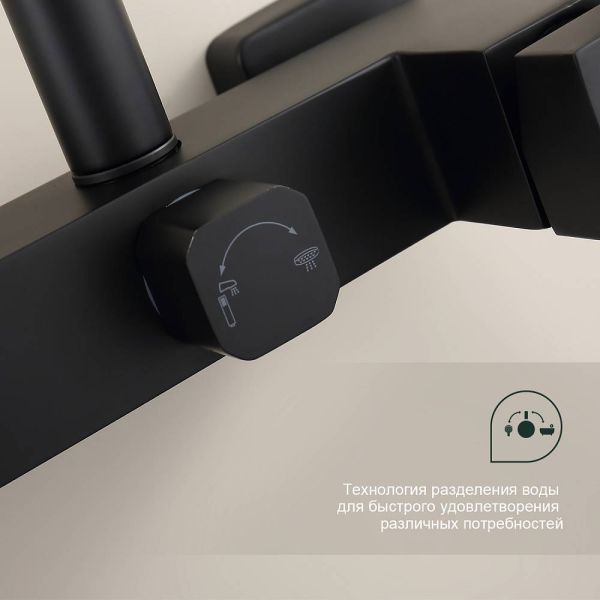 Душевая стойка Splenka S224.24.06 чёрный