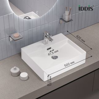 Раковина IDDIS Билд (Bild) BILWS50i27 50 см белый