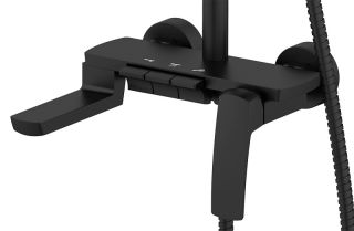 Душевая стойка Azario Conda AZ-K2311B чёрный матовый