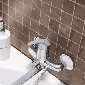 Смеситель для ванны с душем РМС SL128-006E хром
