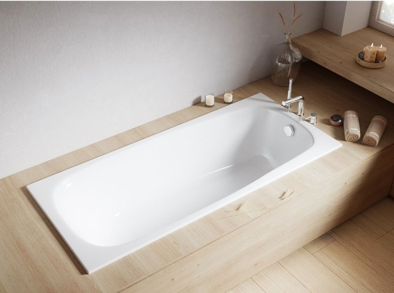 Акриловая ванна Whitecross Layla Slim 0122.180080.100 180x80см белый глянец