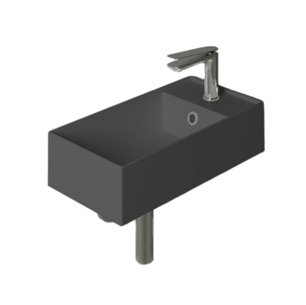 Раковина SIMAS AGILE AG50 antracite  matt*1  черная 50 см