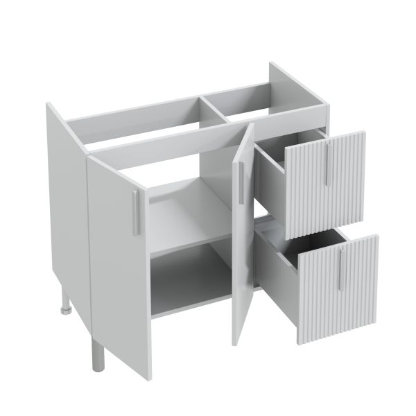 Напольная тумба под раковину Санта Вега 700448 90 см белый