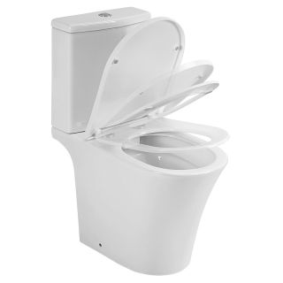 Унитаз-компакт Azario Vise AZ-1343BT безободковый белый