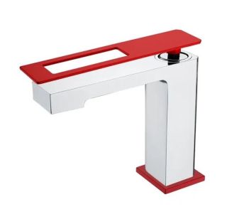 Смеситель для раковины Boheme Q 141-CRR хром/красный Смеситель для раковины Boheme Q 141-CRR хром/красный