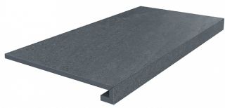 Керамогранит Kerama Marazzi DD602420R\GCA Ступень угловая клееная Про Матрикс антрацит  33x33x0,9