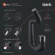 Смеситель для раковины IDDIS Twist Push Control TWIBLBTi01 чёрный матовый