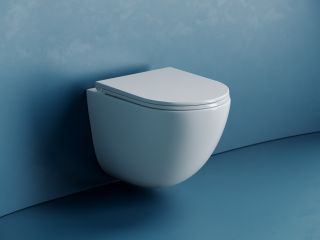 Унитаз подвесной Ceramicanova Тренд (Vogue) безободковый торнадо белый